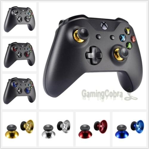 2 Pcs Chrome Analog Caps Thumbsticks for Xbox One X / for Xbox One S / for Xbox One Elite / for Xbox One Standard Controller
