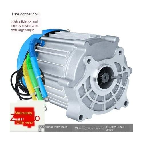 Electric Tricycle Electric Machine 3000W High-power Mule Cart DC Brushless Differential Speed 60v72v1500w2200w Electrical