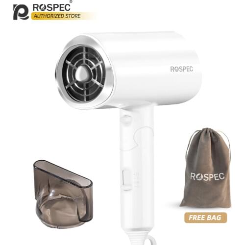 ROSPEC 1800W Strong Wind Fast Drying Hair Foldable Hair Dryer Anion Hairdryer Household Electric Hair Drier Hair Blow Dryer