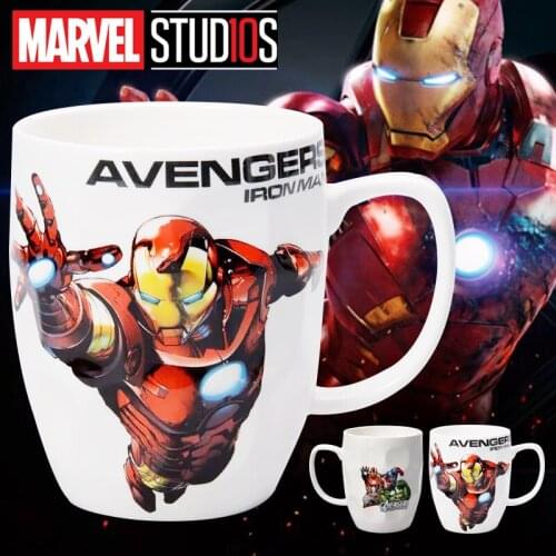 Marvel Ceramic Mug Avengers Home Creative Large Capacity Drinking Cup Children Cartoon Big Water Cup Coffee Cup