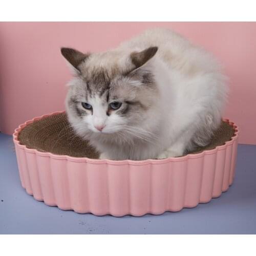 Big Pet Cat Scratching Corrugated Board Grinding Claw Plate Paper Pad Climbing Frame Scraper Mat Cat Toy Scratching Cat Toys