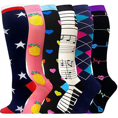Compression Socks Women Men Best Running, Athletic Sports Crossfit Flight Travel Nurses Running Athletic Compression Stocking