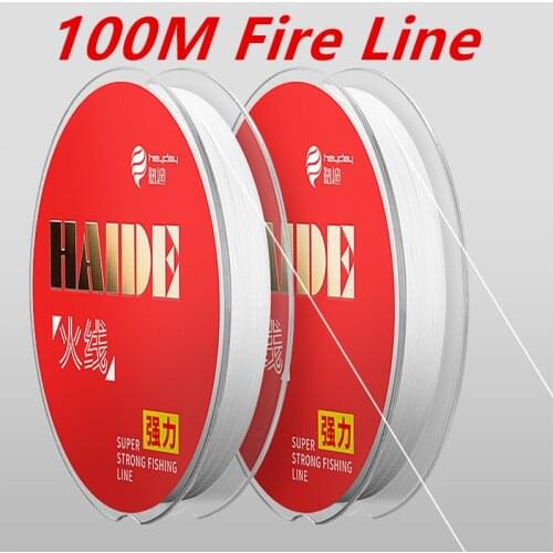 100M Fire line Fused Braid Smoke 10.5LB-49.6lb Multifilament fishing line for Beading Pesca Bea USA Fireline