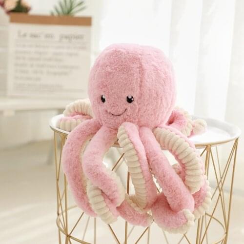 Hot Sale Cute Simulation smiling face Octopus Pendant Plush Stuffed Toy Soft Animal Home Accessories Cute Doll Children Gifts