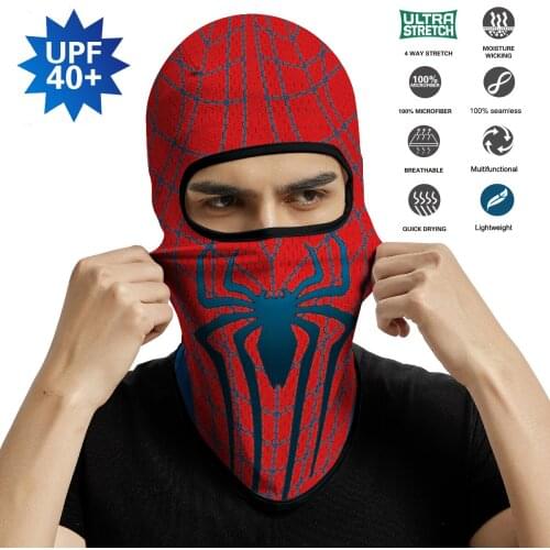 Red Spider Ski Balaclava Mask Headgear Deadpool Neck Gaiter Sport Bandana Scarf Cycling Face Shield Kominiarka Braga Cuello Buff