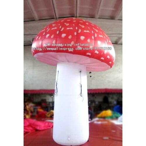 10ft Giant inflatable mushroom agaric plant balloon for outdoor decoration customized colour