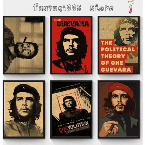 New Che Guevara Vintage Art Kraft Paper movie Poster Retro Home Decorative Paintings Wall Sticker Retro picture