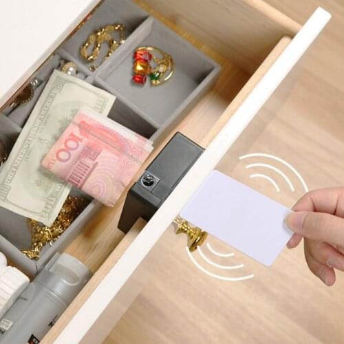New-Invisible Hiddens Free Opening Intelligent Sensor Cabinet Lock Locker Wardrobe Shoe Cabinet Drawer Door IC/ID Card TT Lock