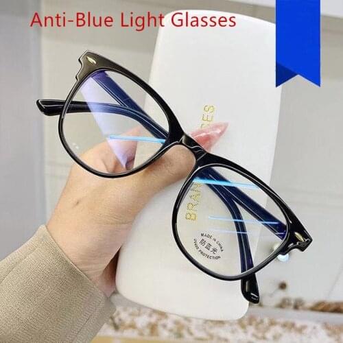 Vintage Ultra Light Frame Retro Eye Protection Drive Glasses Fashion Anti-Blue Light Glasses Vision Care Computer Eyeglasses