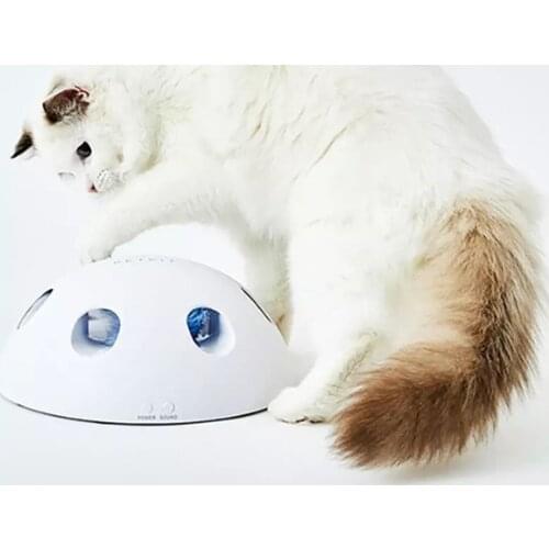 Petkit Magic Electronic Hemisphere Squeak Feather Cat Toy Scratching Device Cat Exercise Training Entertaining Toy