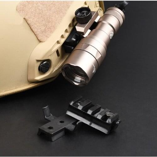 MICH2000 helmet FAST tactical helmet Base on both sides Plastic 20MM rail slider Torch holder