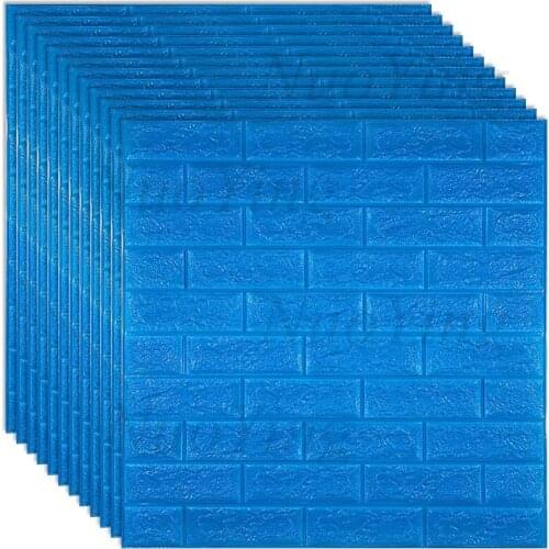 Self-Adhesive 3D Wall Sticker Imitation Brick Marble Embossed DIY Home Decoration Wallpaper Kidroom Kitchen Bedroom