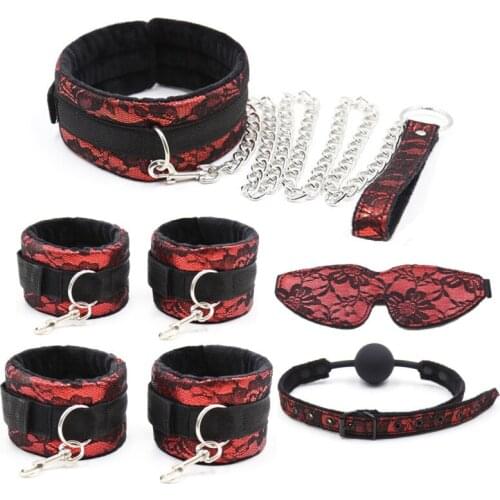 Sex Toys for Couples Adult Toys SM Props Sex Products BDSM Bondage Set Sex Handcuffs Bdsm Collar Gag Sex Shop Exotic Accessories
