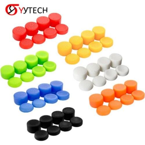 8Pcs Silicone Game Controller Joystick Thumb Stick Grips Caps Cases Covers Game Components for PlayStation 4 PS4 Xbox 360 One