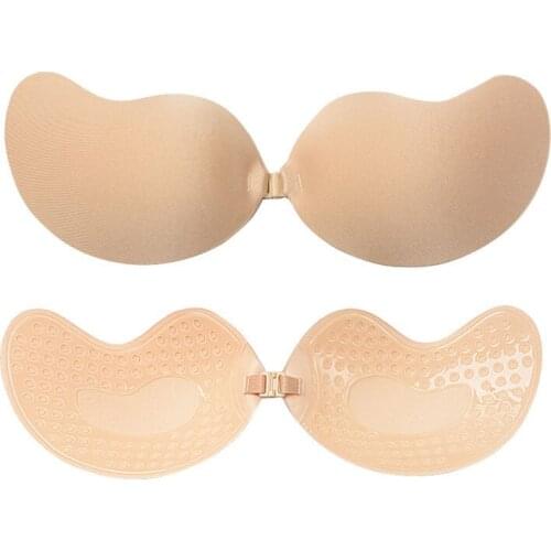 Sanderala Woman Silicone Breast Petals Chest Stickers Mango Nipple Breathable Bra Rhinestone Invisible Nipple Covers Lingerie