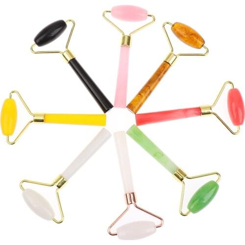 Lift Wrinkle Remover Slimming Spa Massage Therapy Guasha Tool 1 set Face Massage Roller Gua Sha Scraper Board Slimmer