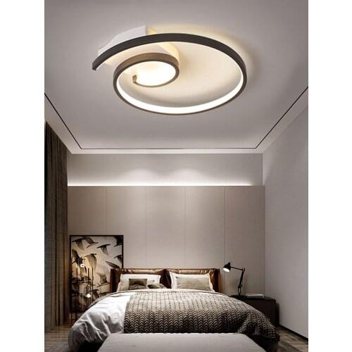 Modern Chandelier Lighting for Bedroom Kitchen Living Room Restaurant Foyer White Round Design Led Ceiling Hanging Lamp Wrought