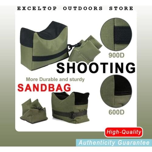 2pcs/set Aiming Sand Bag Front+Rear Bag Shooting Range 900D Oxford Rifle Gun Bench Rest Stand Hunting Waterproof Portable