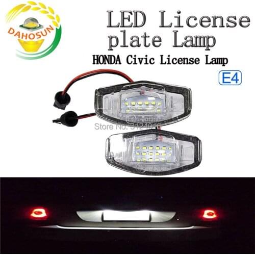 Packx2 LED License Plate Light Lamps For Honda CIVIC Sedan Acura MDX RL TL TSX ILX RDX Accord Odyssey Kit