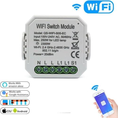 Tuya WiFi Smart Switch Breaker Module Voice Control For Alexa Google Assistant
