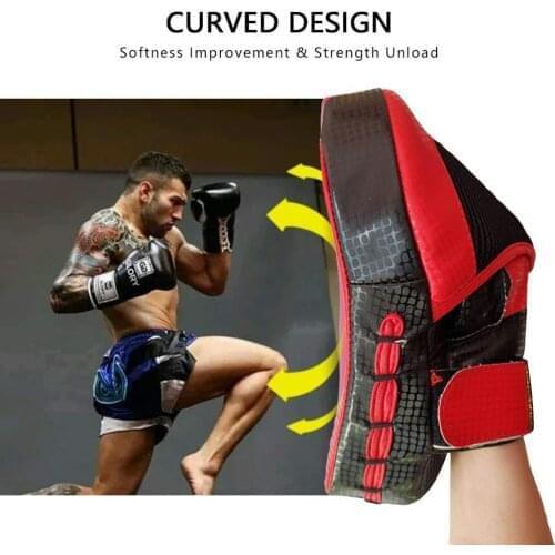 High QualityBoxing Target Curved Pads for Muay Thai Karate Fight Wushu Sanda Bag MMA Training Focus Punching Mitts Taekwondo Pad