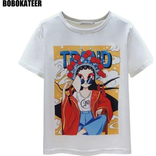 Short Sleeve T Shirt Women Clothing White Summer Tops Female Tshirt Graphic Satin Casual Printed Tee Shirt Korean Fahsion 2021