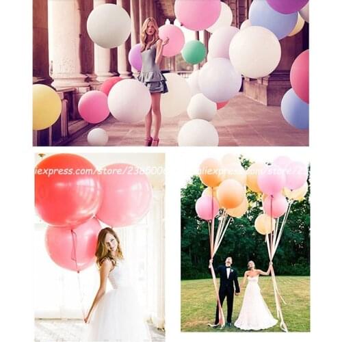 1pcs 36 inch big Latex Balloons Helium Inflable Blow Up Giant Balloon Wedding Birthday party decorations kids toys