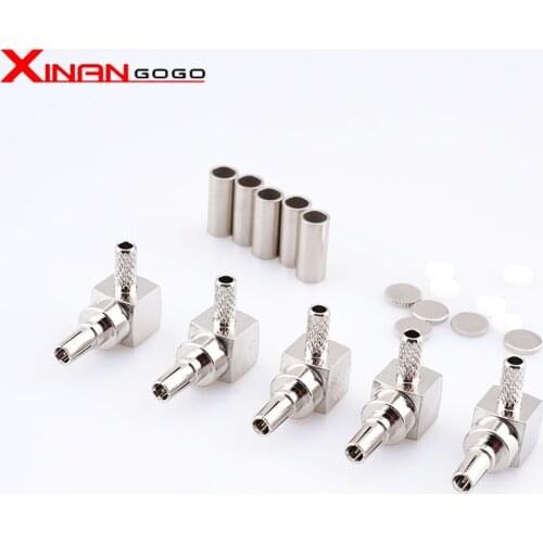 10pcs CRC9 right angle crimping connector for RG316 RG174 cable