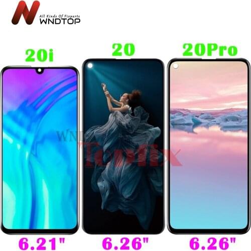 100% Tested For Huawei Honor 20 LCD Display Screen Touch Panel Digitizer Replacement For Honor 20 Pro LCD Honor 10i 20i LCD
