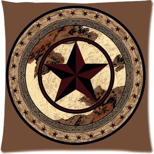2018 Personalized Pillowcase texas star Print Pillow Cases Polyester Sofa Car Cushion Cover Home Decor 45x45cm