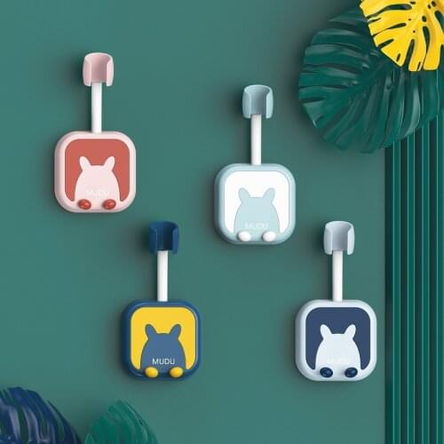 360 Adjustable Shower Holder Bath Bracket Supports Punch-Free Suction Cup Mount Cartoon Shower Head Holder Bathroom Accessories