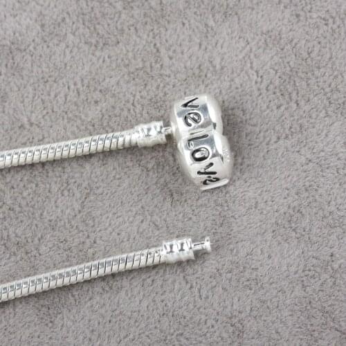 5pcs love Fashion Women European popular silver plated Bracelet charm chain fit Europe bracelet charms for women js1324