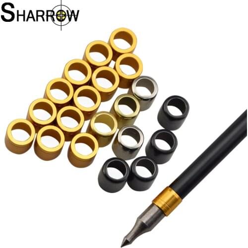 50pcs Archery Arrow Explosion-Proof Ring Protecter For Arrow Shaft Protect OD 8mm Hungting Accessories 4 Colors for Bow Shooting