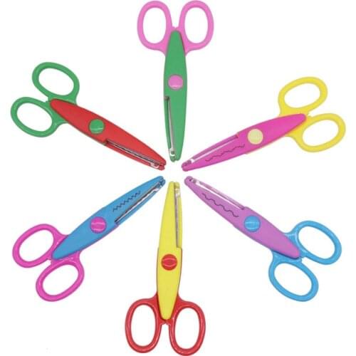 6PCS DIY Laciness Zig Zag scissor album school pinking shear creative Scrapbook photo craft cut handicraft paper diary handmade