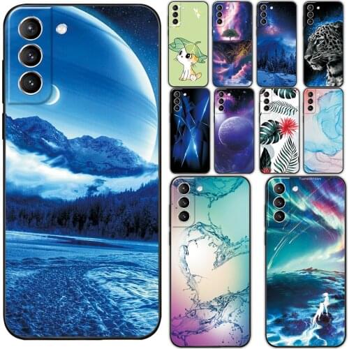 For Samsung Galaxy S21 FE Case 6.4" Soft Silicone Cover For Samsung S21 FE Scenery Style Case For Samsung S21 FE TPU Phone Coque