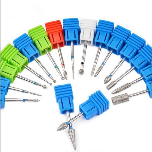 17 pcs nail drill bits Milling Cutter for Manicure tungsten steel Nail Bits For Manicure Professional Nail Tools Nail Mills