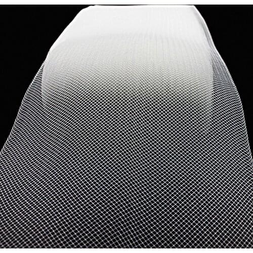 [IuBuFiGo] 6.3"(16.0cm) Flat Stiff Plain Hard Rigid Crins Horsehair Crinolines Braid For Women Dress Hat 100yard/Lot #2Color