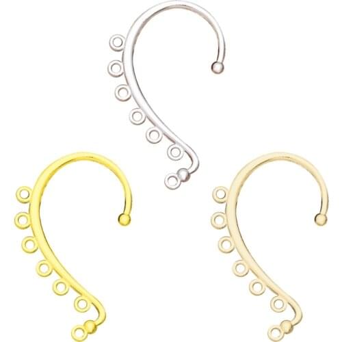 20Pcs Handmade Ear Cuff Wrap Long Chain Tassel Drop Earrings DIY Dangle Ear Crawler Earrings Non-Piercing Jewelry Making