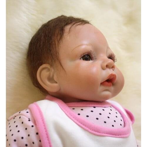 Soft Silicone Vinyl Dolls Reborn Baby Lifelike Bebe Juguetes Babies Toys Kids Early Education Training Baby Doll Model Gifts