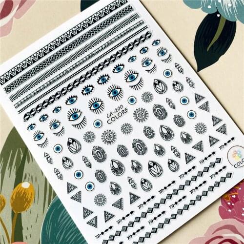 MG-376 DIY Hand flame 3D Back glue Nail decal Nail sticker Nail decoration Nail art Nail tool Nail ornament