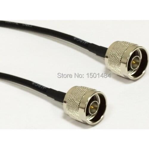 New N Male Plug Switch N Male Convertor RF coax cable RG58 Wholesale Fast Ship 50CM 20"Adapter for WIFI