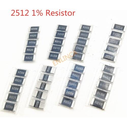 Original 50Pcs/lot Chip resistor alloy 2512 0.015R 15mR R015 1% 2W