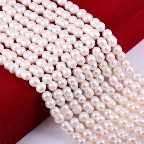 Freshwater Pearl Peanut-shaped Loose Beads For DIY Bracelet Earring Necklace Sewing Craft Jewelry Accessory