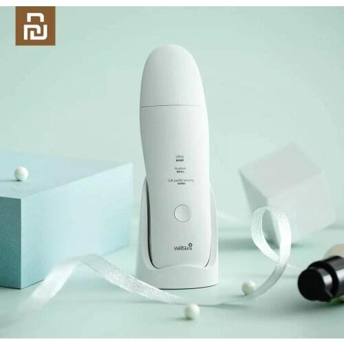 YouPin Wellskins Professional Ultrasonic Facial Skin Scrubber Deep Face Cleaning Blackhead remove Rechargeable Beauty Instrument