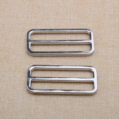 2 inch (inner diameter) Silver alloying rectangle sliders 50mm strap adjuster 30pcs/lot