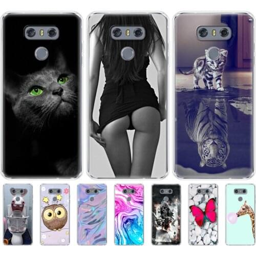 Silicone phone Case For LG G6 Case Back Covers for LG G 6 5.7 inch phone shell cases Coque etui bumper full 360 shockproof new