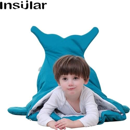 New Arrival Cotton Shark Baby Sleeping Bag Children Sleeping Sack Warm Baby Blanket Warm Swaddle Children Quilt(1-2 Years Old)