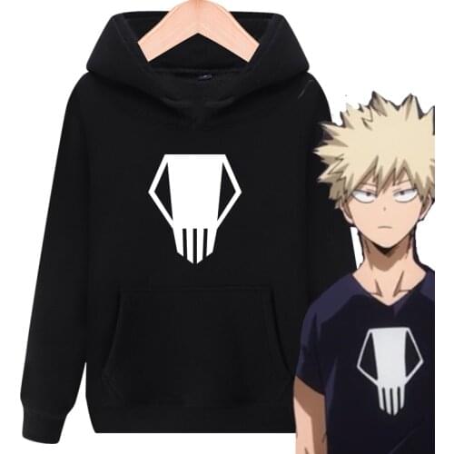 Anime Hoodies My Hero Academia Bakugo Katsuki Men Women Print Hooded Sweatshirt Fashion Streetwear Sport Casual Pullover Hoodie