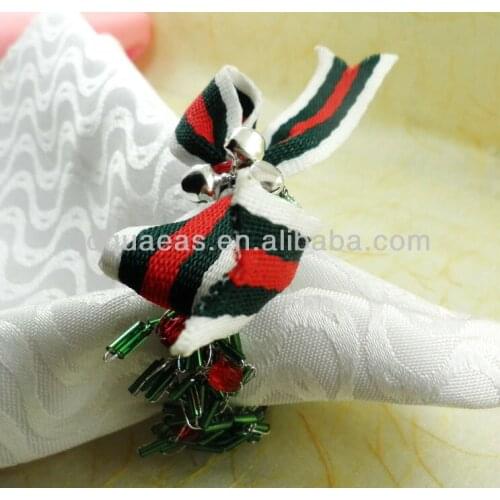 Beaded wedding napkin ring, napkin holder, decoration napkin ring