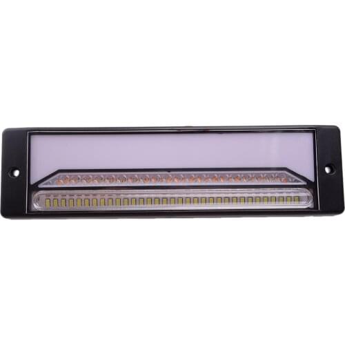 Universal Plastic Car Right IP68 3W Clear Lens 147LED Halo Neon Flowing Turn Signal Brake Tail Light